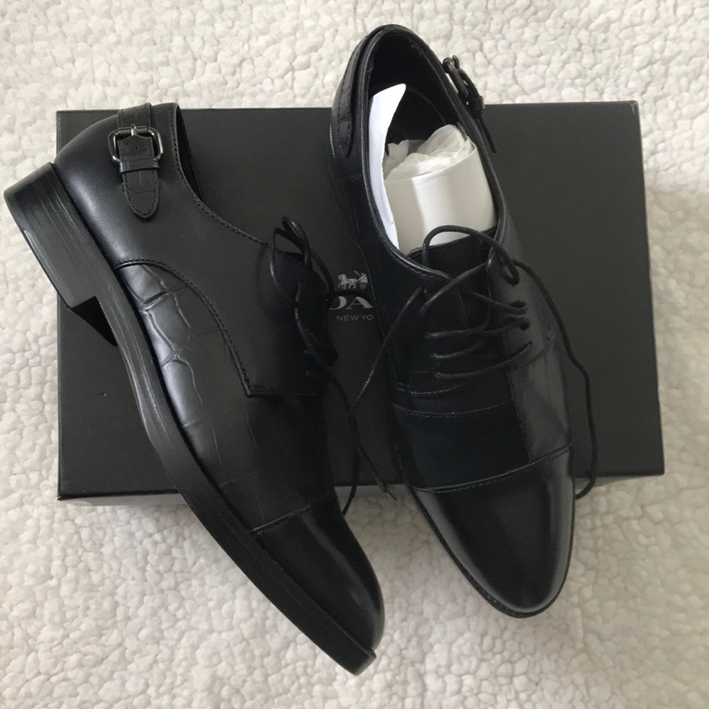 BRAND NEW COACH Waverly Patchwork Oxford Shoes sz9